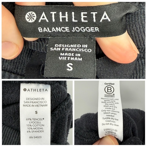 Athleta Balance Jogger Soft Stretch Lounge Pants in Black | Small - Picture 7 of 7